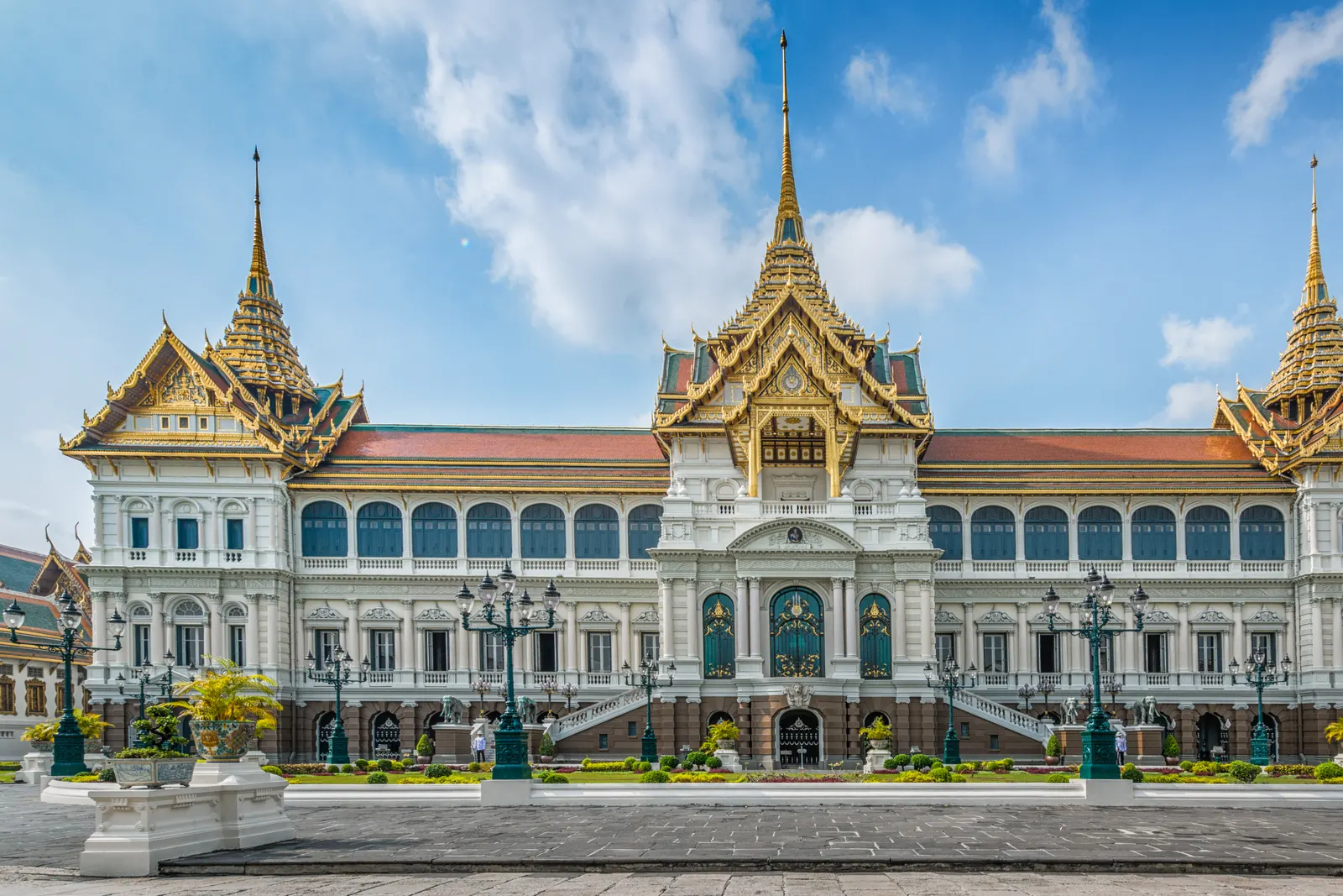 The Chakri Maha Prasat throne hall inside the Grand Palace in Bangkok